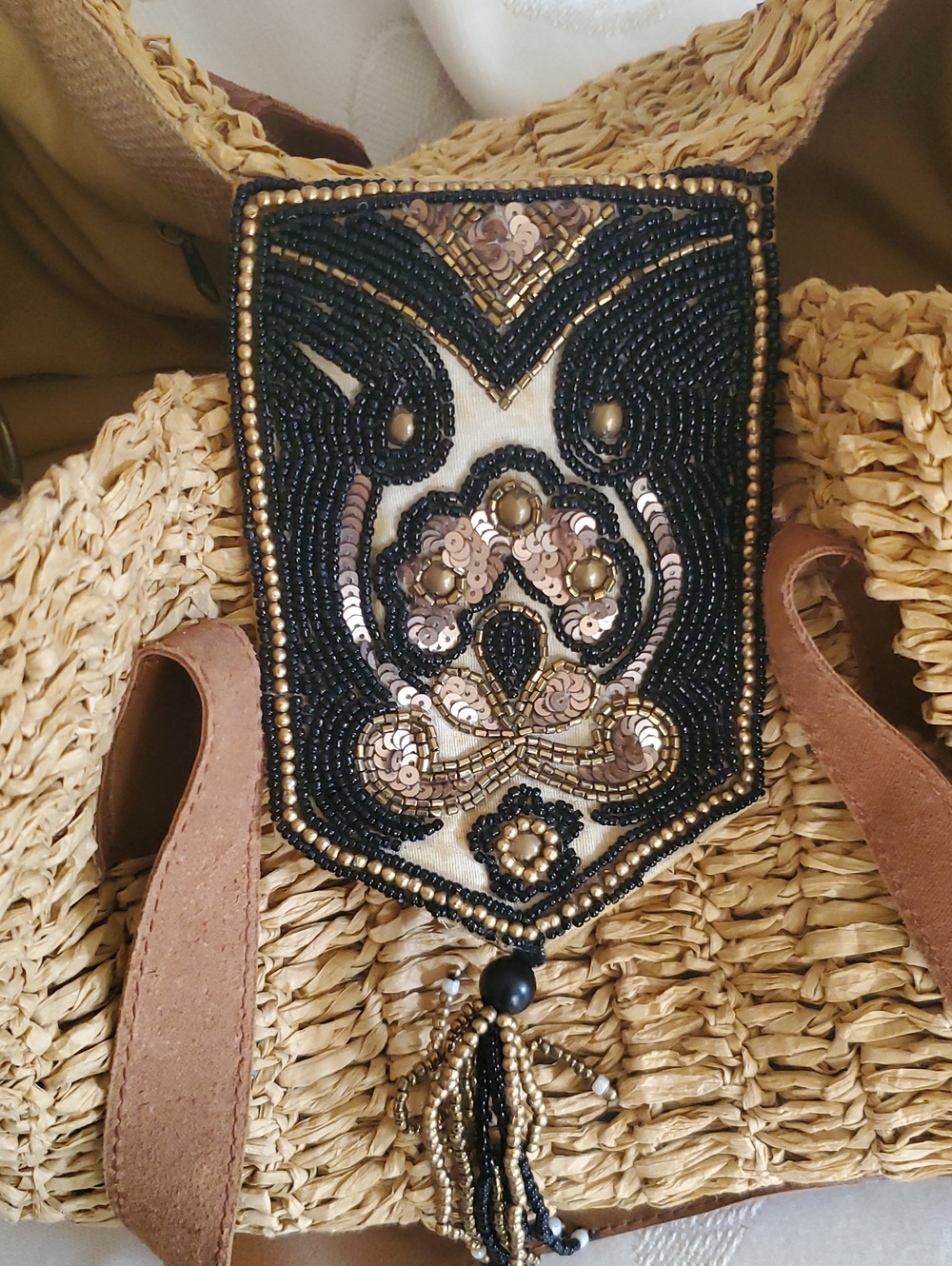 Sundance Raffia Tote - Picture 4 of 4